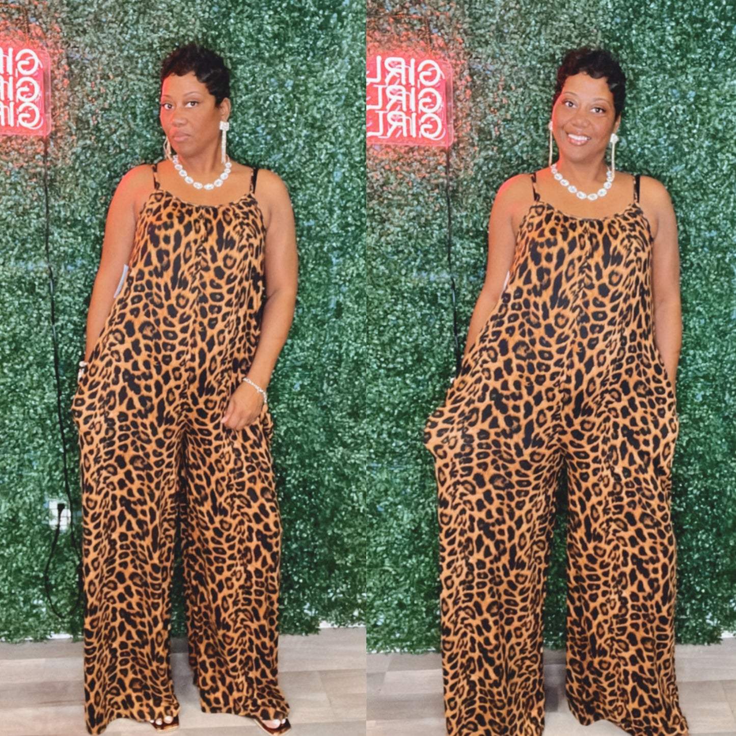 Rhianna Leopard Jumpsuit- Restock on the way !