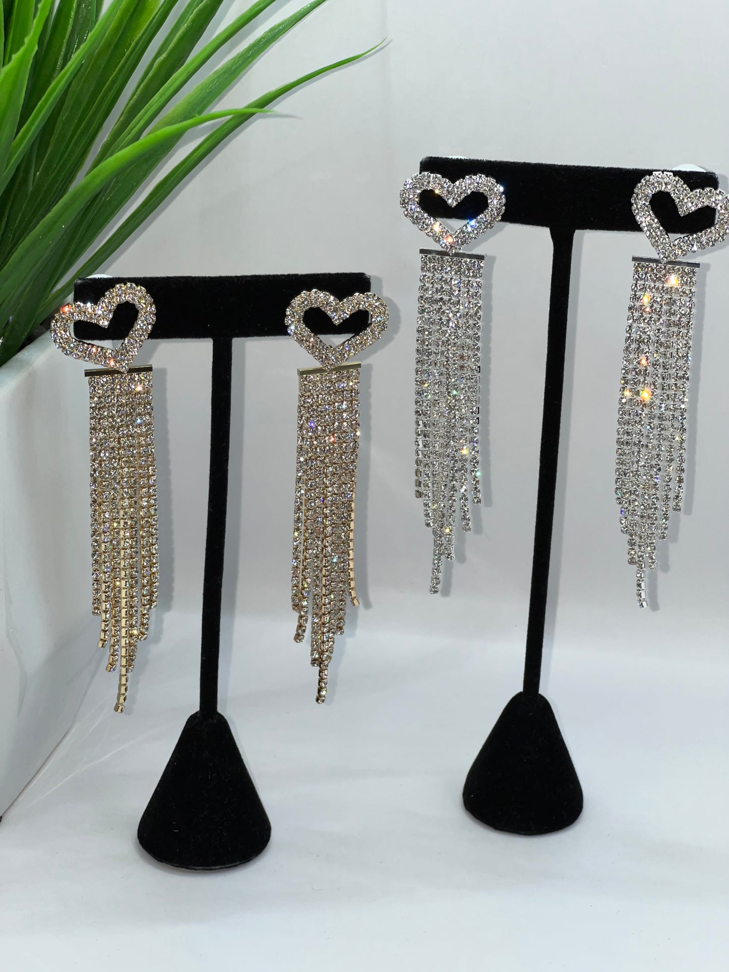 Heart Dangle Earrings