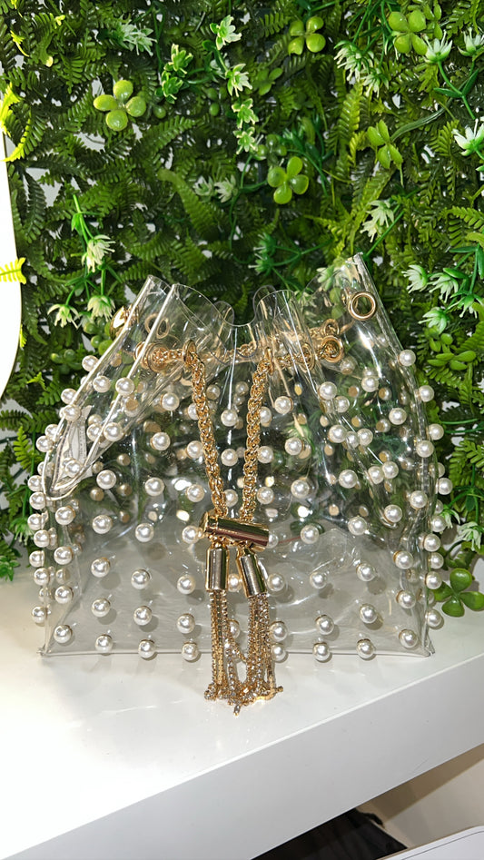 Girls & Pearls Bucket Bag