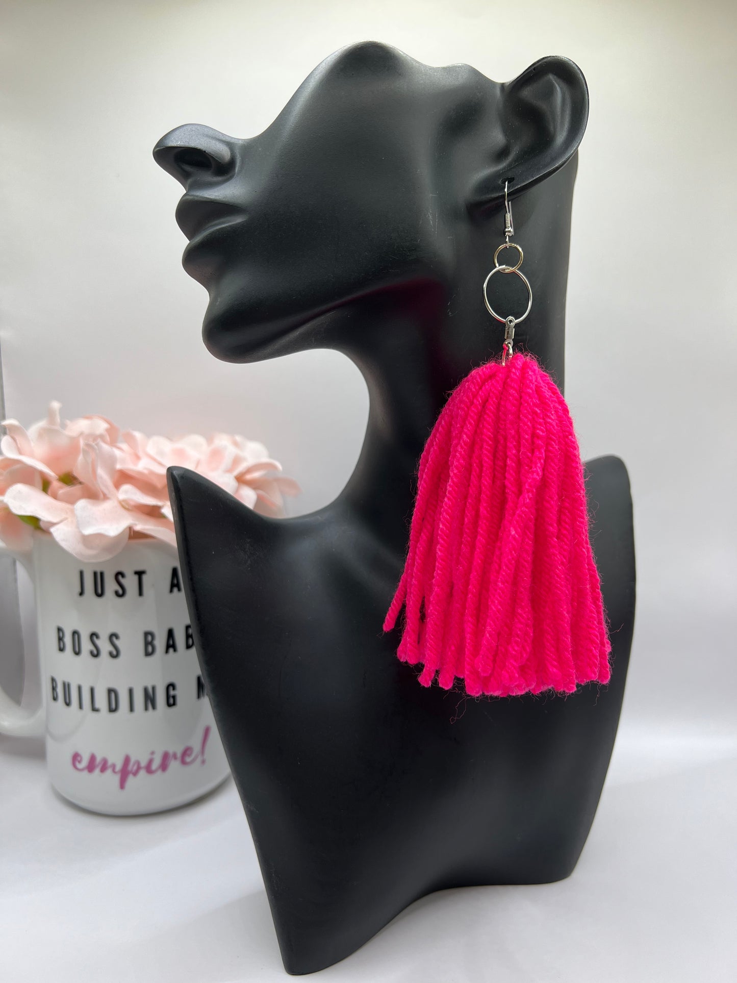 Exotic Yarn Earrings- Handmade