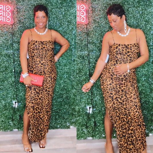 Rhianna Leopard Dress