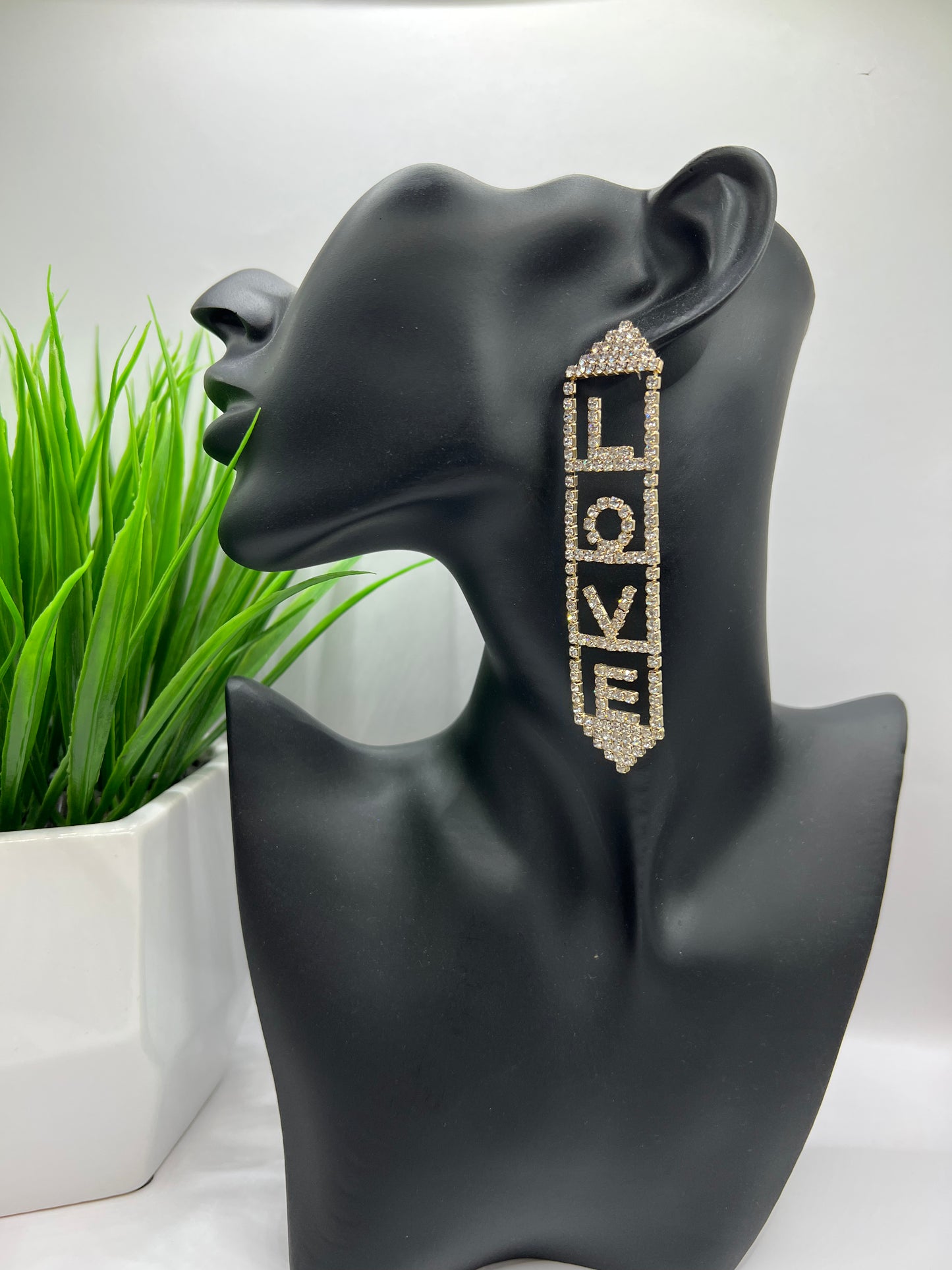 Love Rhinestone Earring