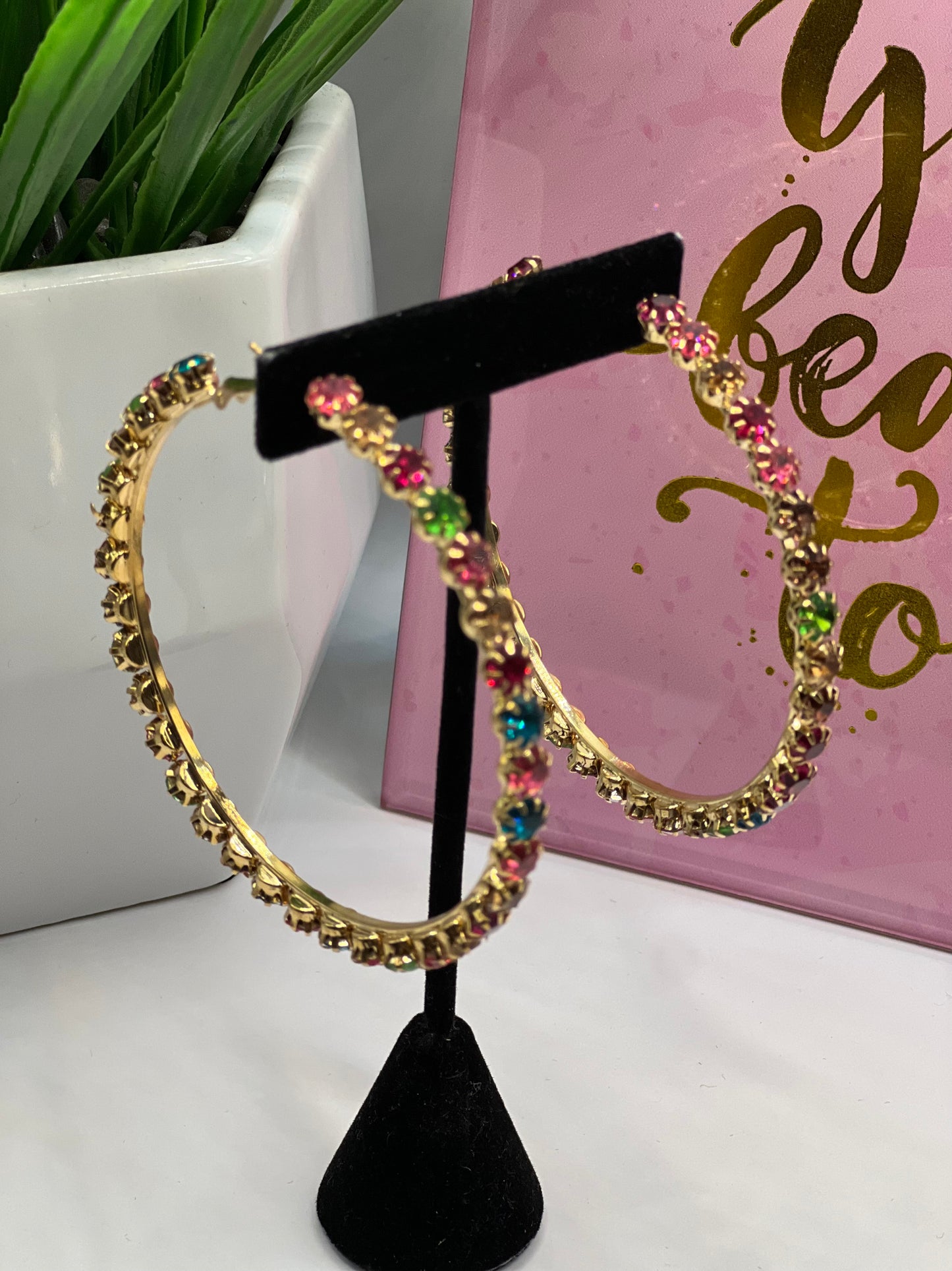 Multi Color Hoops Large