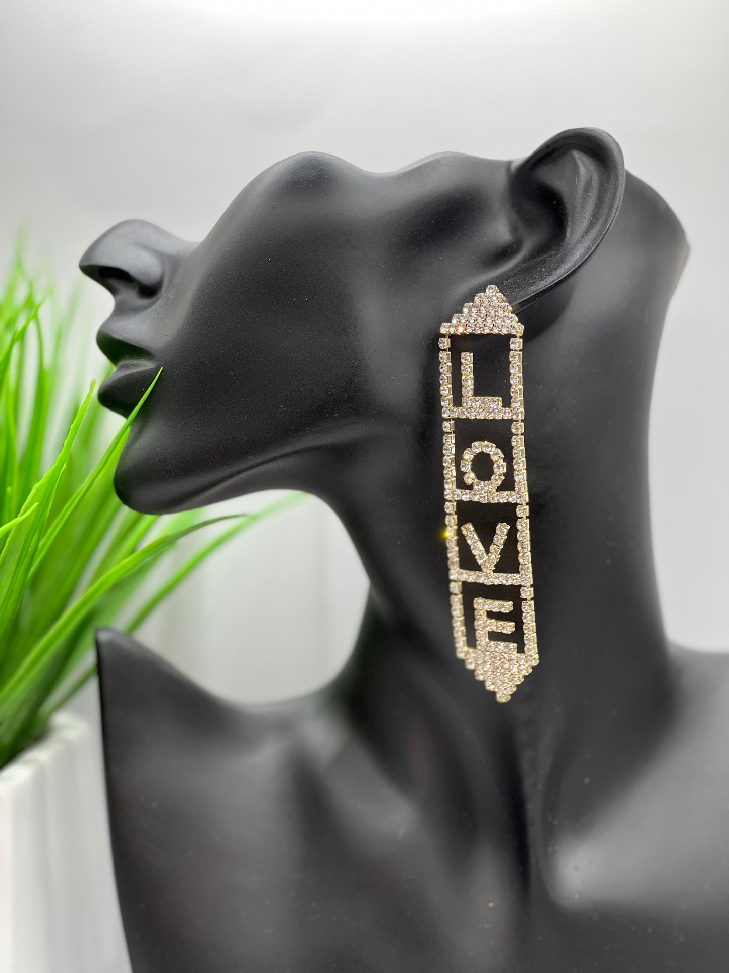 Love Rhinestone Earring