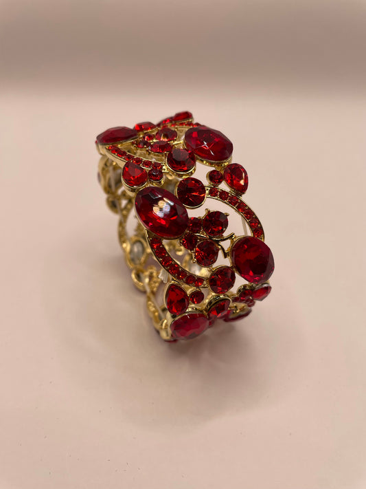 Red Mary J stretch Bangle